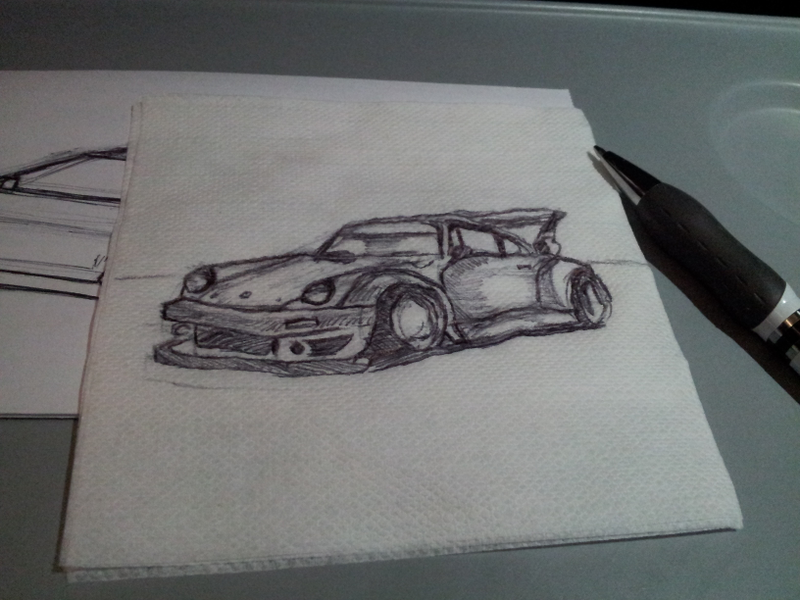 Illustration for article titled Bored plane ride sketches